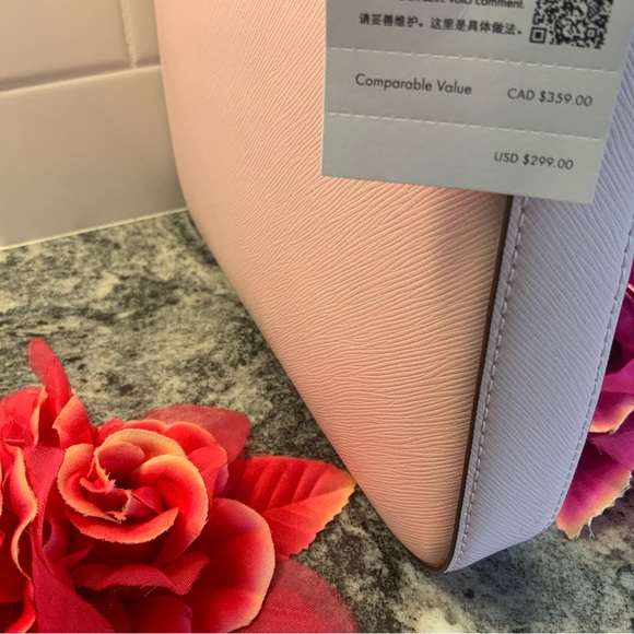 NWT. Kate Spade Sadie Crossbody North/South.Saffiano leather, spring/summer pink - Picture 7 of 7